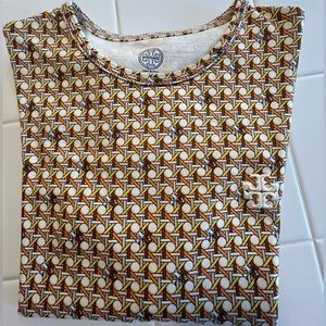 Tory Burch Colorful Preppy Cotton T Shirt Small